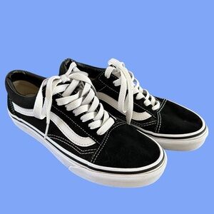 Vans Unisex Womens 6 Mens 4.5 Black Sneakers Shoes Trainers